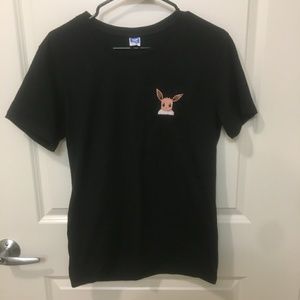 Eevee Pokemon middle finger pocket tee
